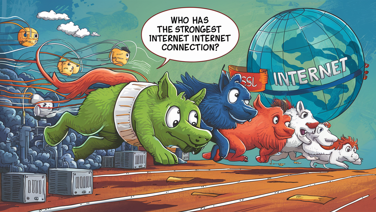 Who has the strongest internet connection?