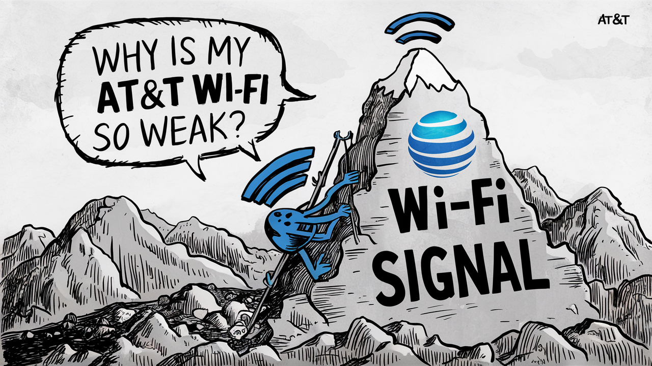 Why is my AT&T Wi-Fi so weak?