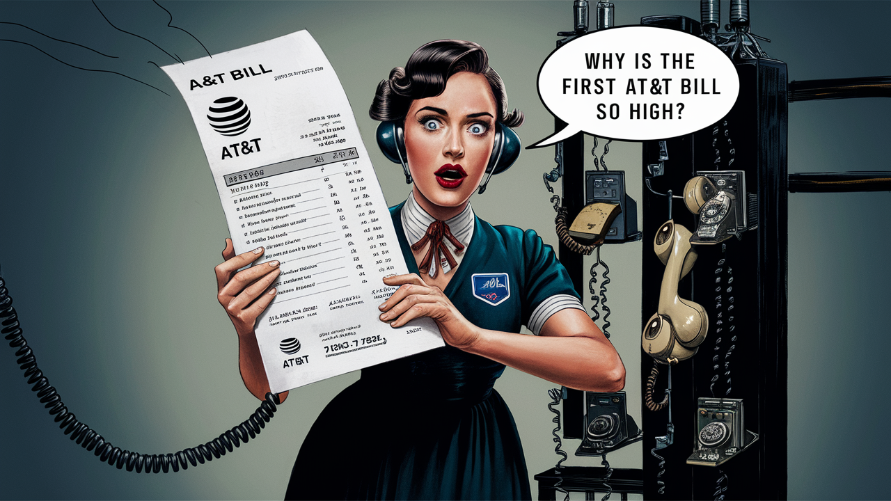 Why is the first AT&T bill so high?