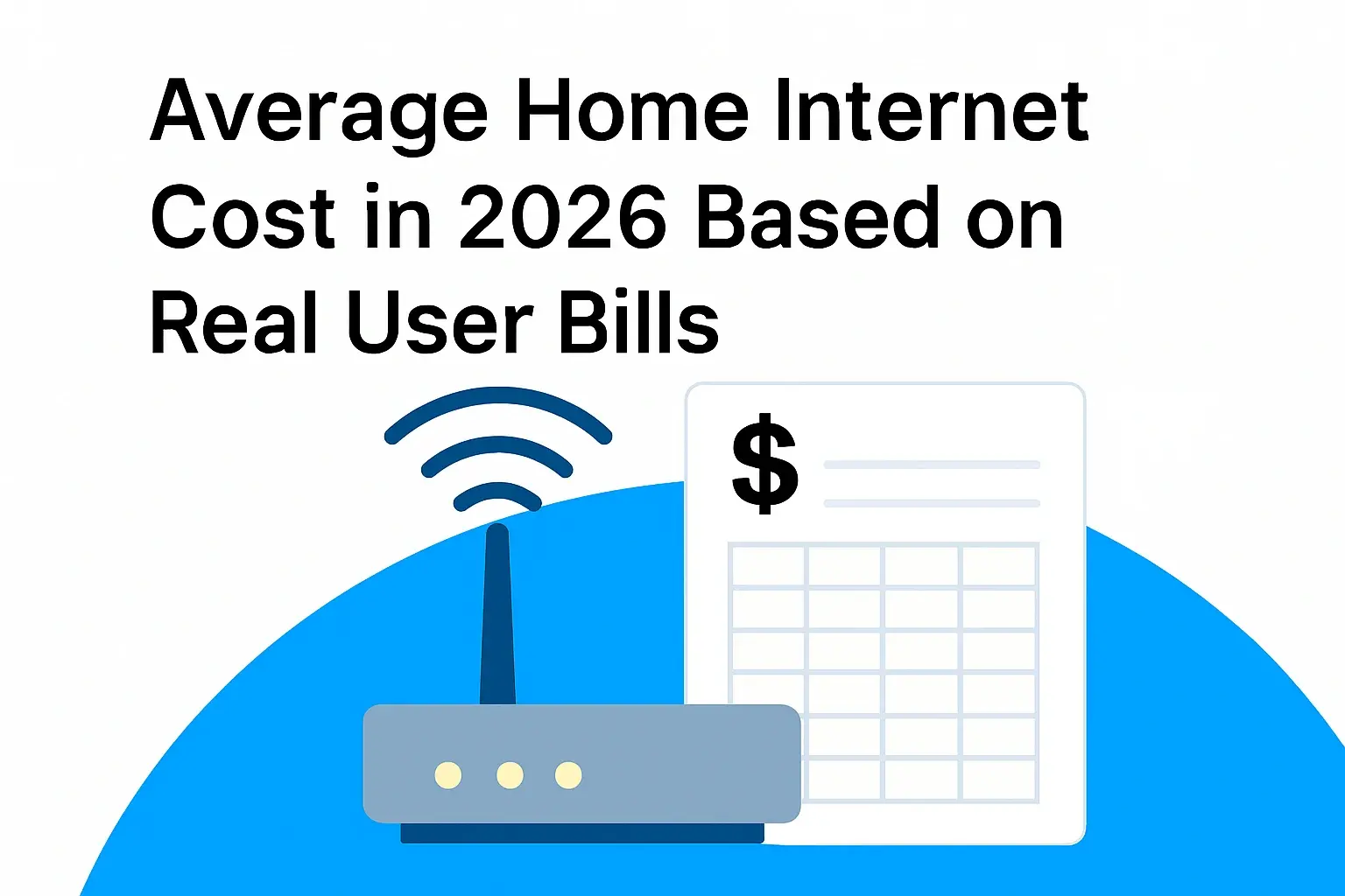 Average Home Internet Cost in 2026 โ Based on Real User Bills