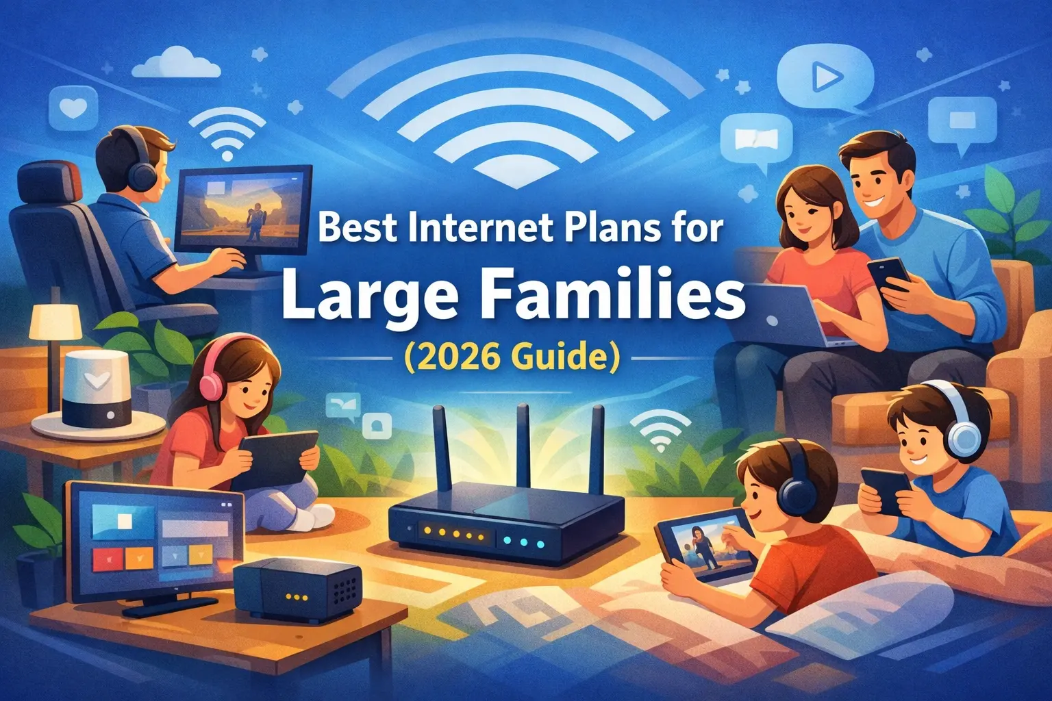 Best Internet Plans for Large Families (2026 Guide)
