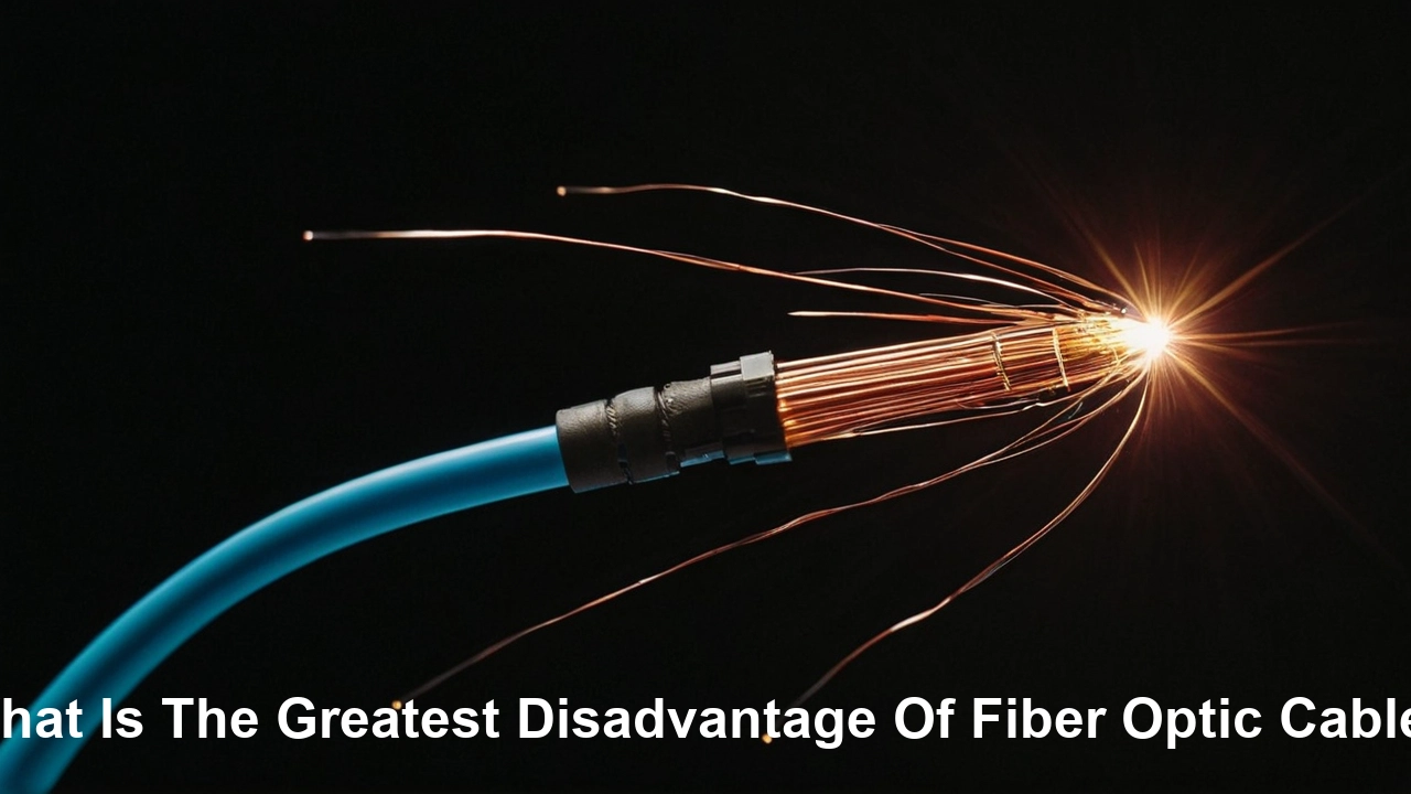 What is the greatest disadvantage of fiber optic cable?